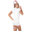 Nurse Fancy Dress Zip Cosplay Costume - Image 2