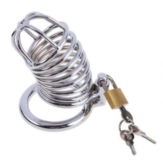 Viper Snake Metal Steel Plated Male Chastity Device Cock Cage Penis Cage